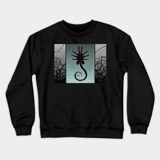 Facehugger Suspended in Fluid Crewneck Sweatshirt